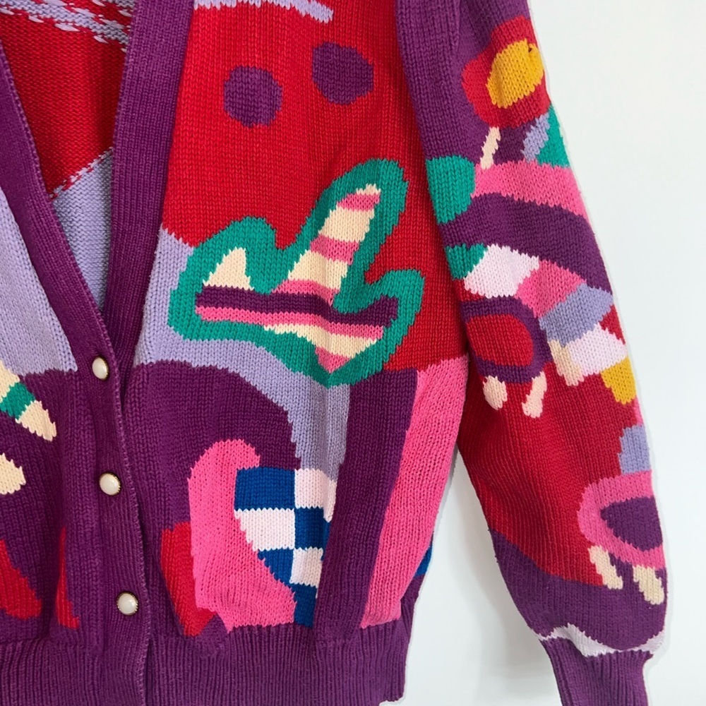 Vintage Abstract Cardigan - Picture 6 of 13